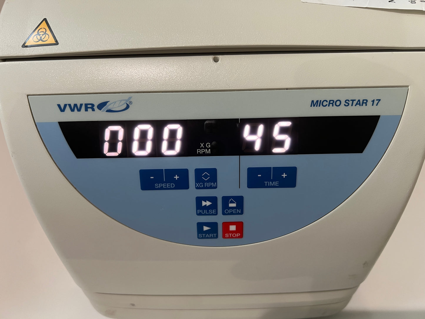 VWR Micro Star 17 Pre Owned Centrifuge